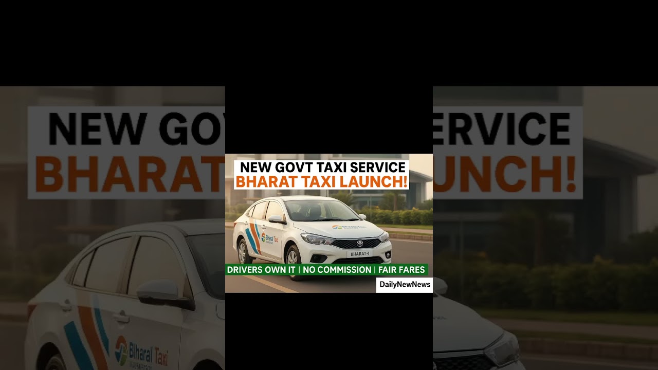 🇮🇳 Govt Launches Bharat Taxi! India’s First Cooperative Cab Service to Rival Ola & Uber 🚖