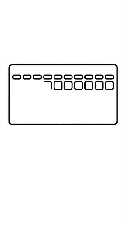 how to draw a computer keyboard - YouTube