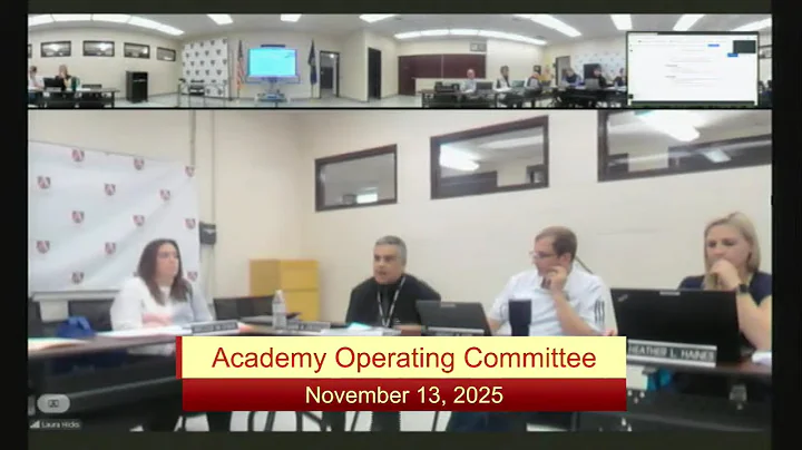 11-13-25 Academy Operating Committee Meeting