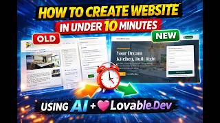 How to Create A $1,000 Website in under 10 Minutes Using Ai With Lovable.Dev