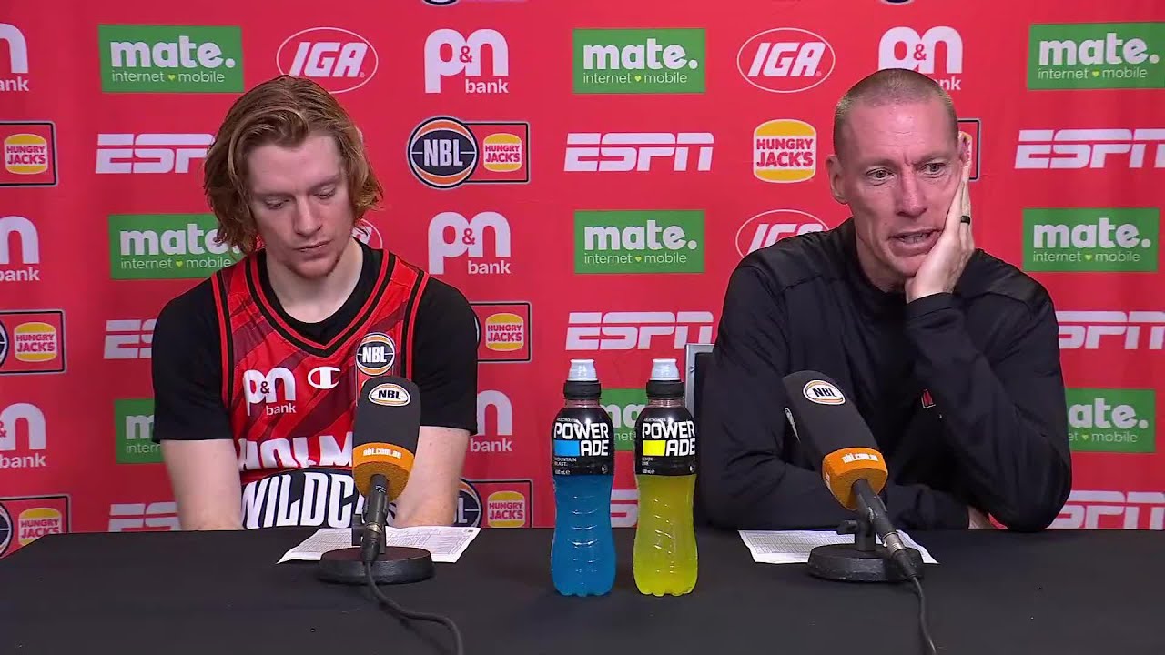 John Rillie and Jaron RIllie press conference vs S.E Melbourne Phoenix - Round 7, NBL26