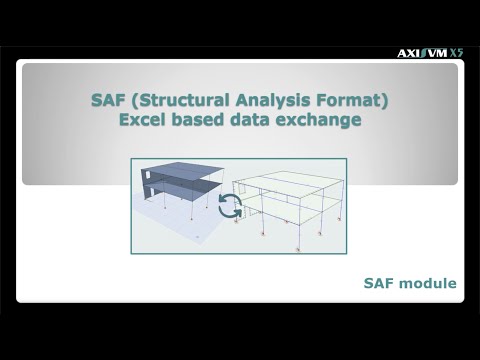 SAF (Structural Analysis File) MODULE − EXCEL BASED BIDIRECTIONAL DATA CONNECTION