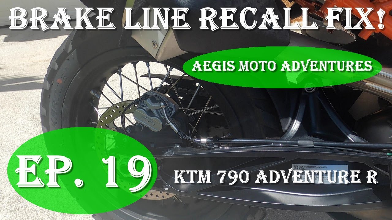 KTM 790 Adventure R (Sumo) Brake Line Recall Fix! YouTube
