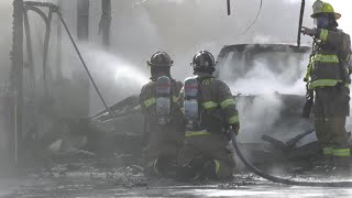 Garage fire destroys home in Butte