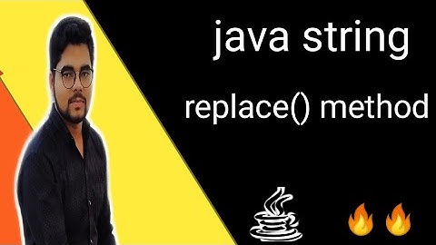 Java string replace() method