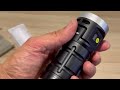 Linterna táctica LED recargable. LetonPower 10000 Lumen
