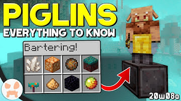 Minecraft’s New PIGLIN MOB! | Complete Piglin Guide - Minecraft 1.16 Nether Update