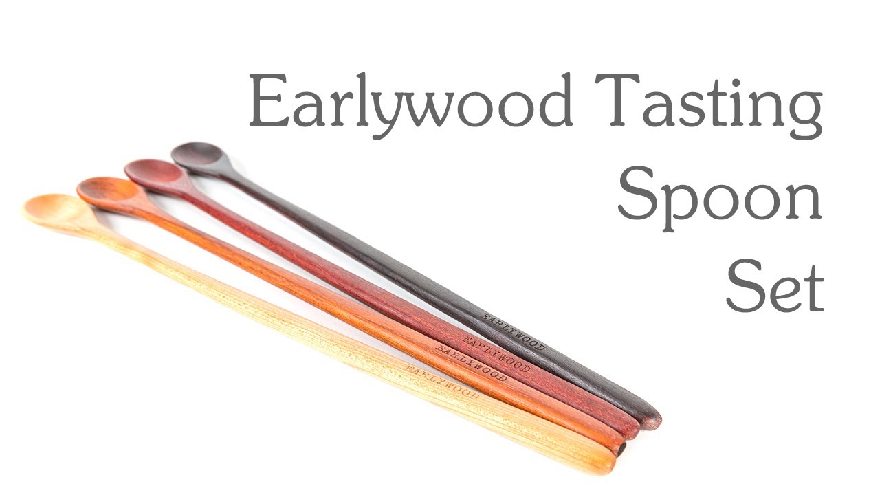 long handled wooden tasting spoon set - Earlywood