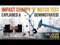 Impact Test: Charpy V-Notch Experiment Step-by-Step Guide ll Learn material testing #material 