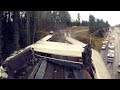 Washington Amtrak Derailment: Police Drone Footage