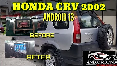 Honda CR-V 2002 Installed Android 13 with AHD Camera, Complete Set