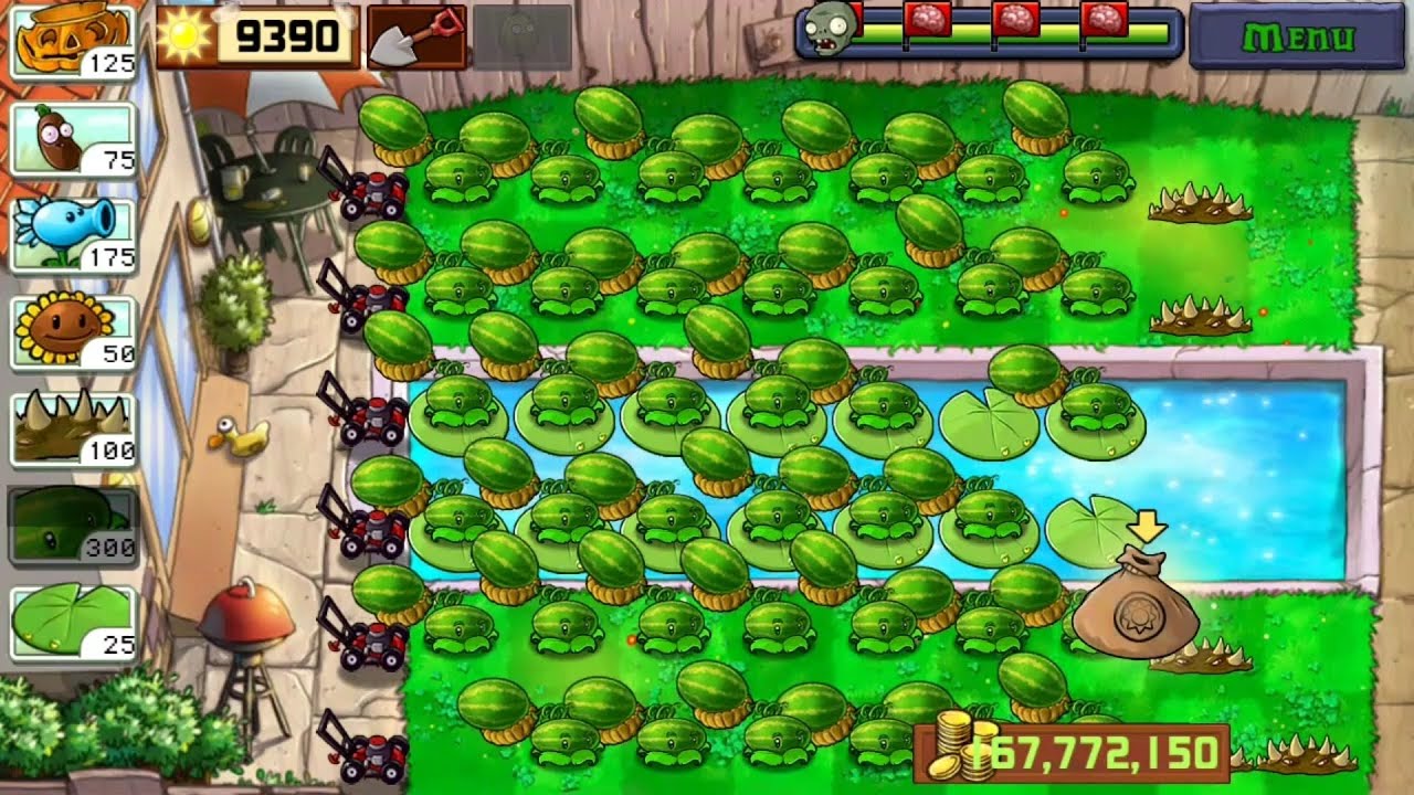 1080 30 Plants Vs Zombies Melon Pult Plants Vs Zombies