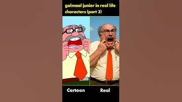 golmaal junior in real life characters (part 2) wait for next part...#cartoon #short #shorts