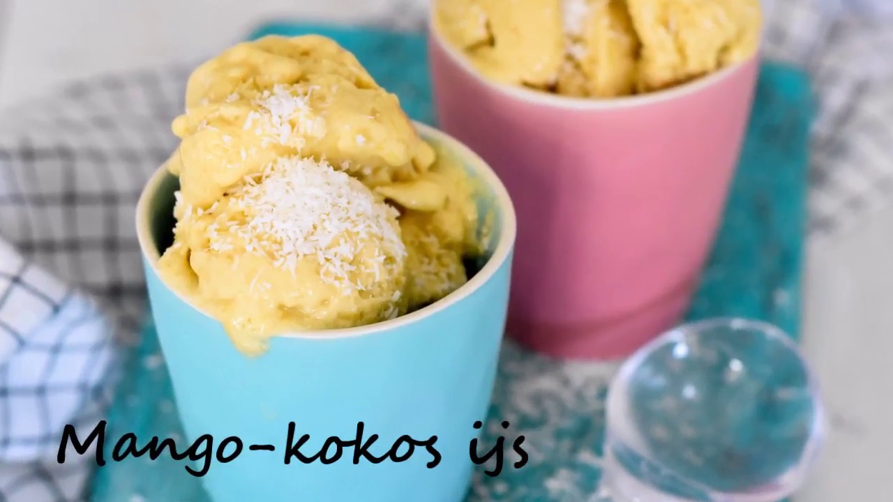 Mango-kokos ijs - YouTube