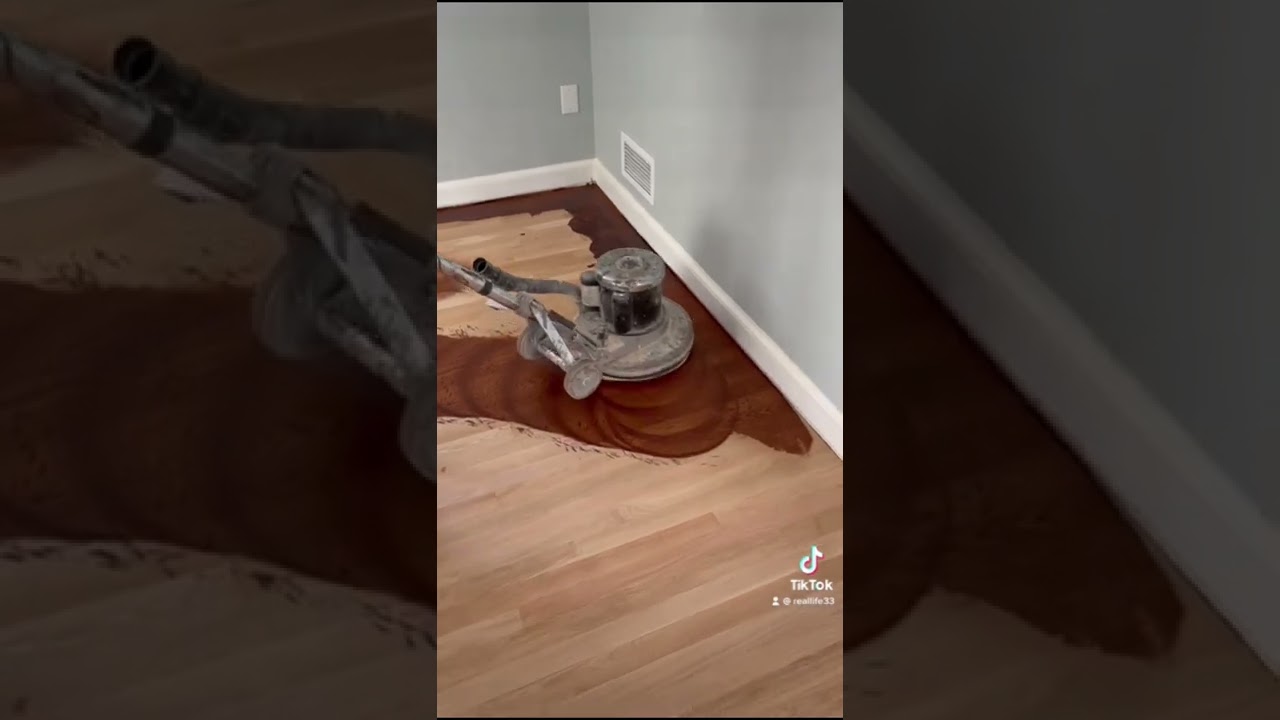 Buffing stain on the floor