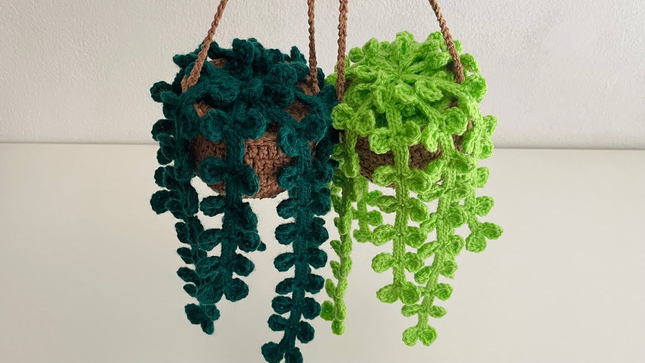 Vasinho de suculentas em crochê rápido e fácil