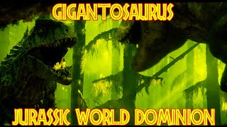 Jurassic World Dominion video clips GIGANTOSAURUS