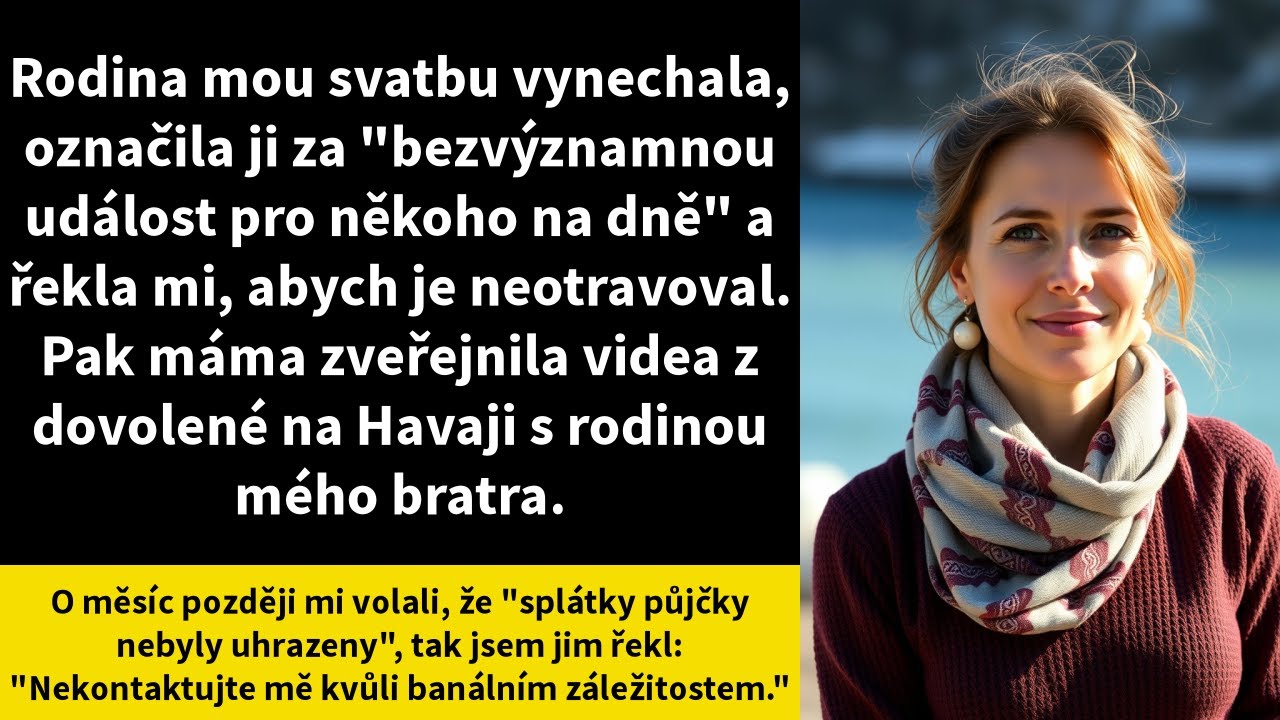 Rodina mou svatbu vynechala, označila ji za 