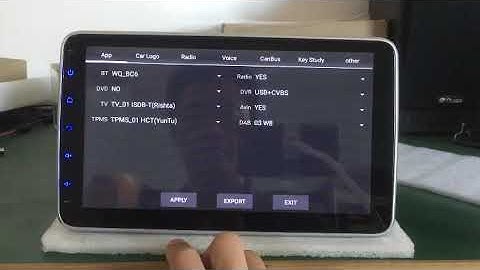 Touch buttons Calibration for SYGAV Android unit