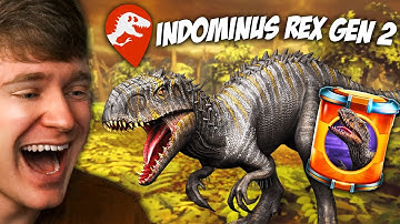 Creating the INDOMINUS REX in JURASSIC WORLD ALIVE!?