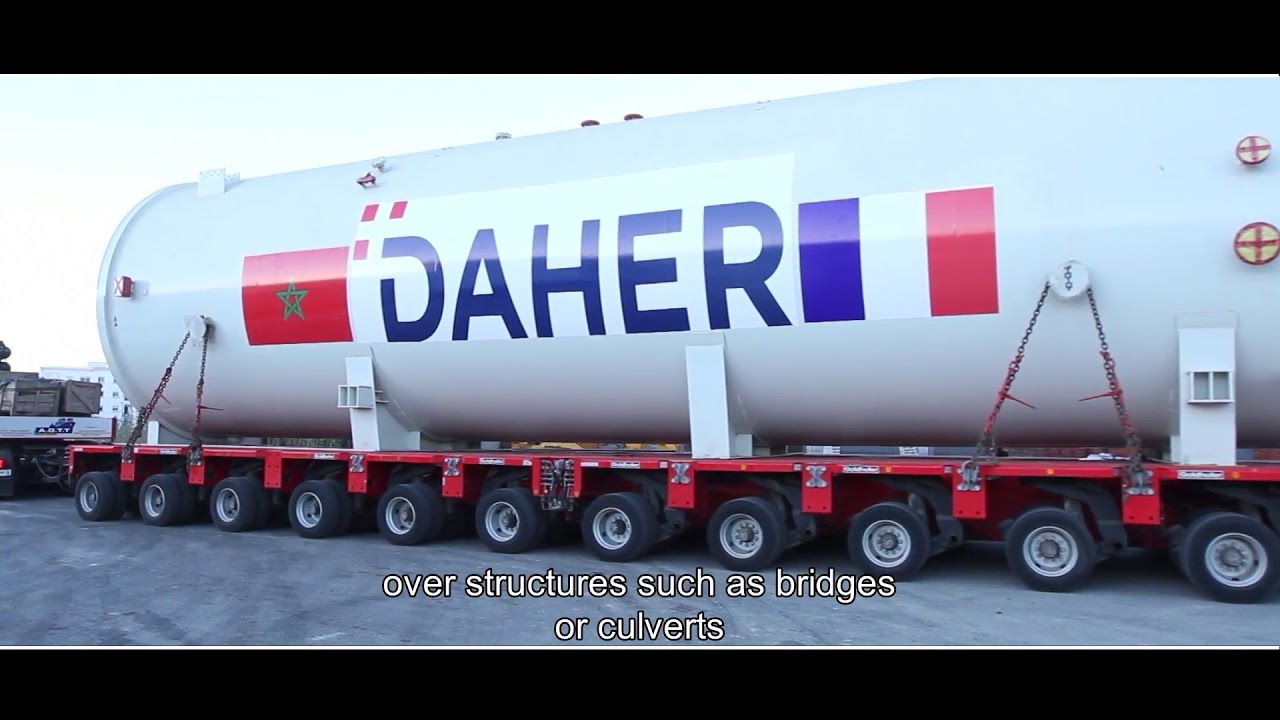 Transport exceptionnel d'un autoclave au Maroc par DAHER