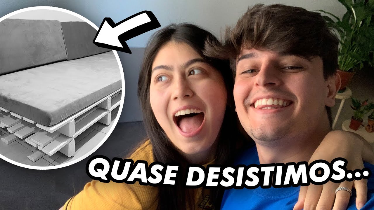 Fizemos um SOFÁ DE PALLETS (paletes) GIGANTE! | DIY