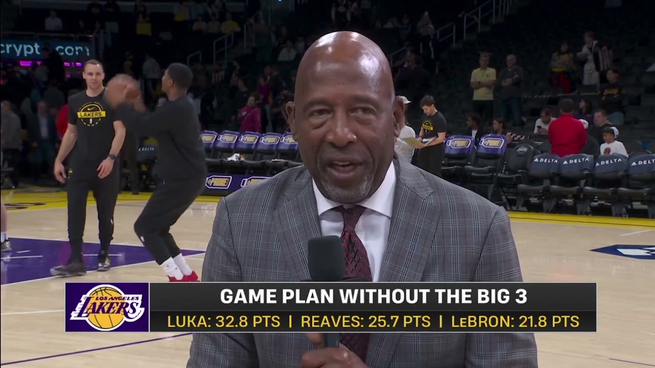 James Worthy on Lakers make huge change to starting 5 vs. Spurs tonight; LeBron, Luka & AR are OUT