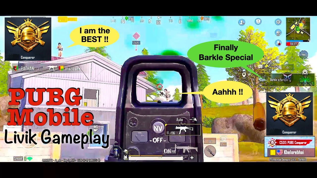 Best PubG Mobile 🔥 Livik Gameplay 🔥 with Randoms🔥Ace Dominator Lobby 