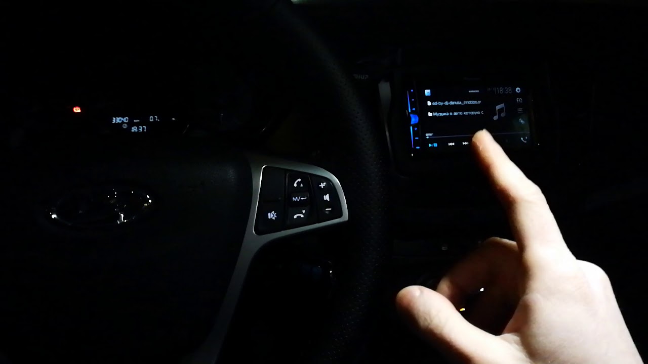 Работа адаптера кнопок руля Лада Веста для магнитолы Пионер и Сони ...