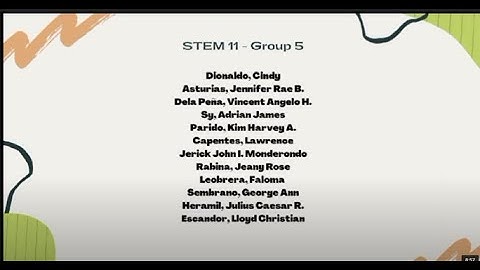 STEM 11 GROUP  5 PRESENTATION | Exponential Function