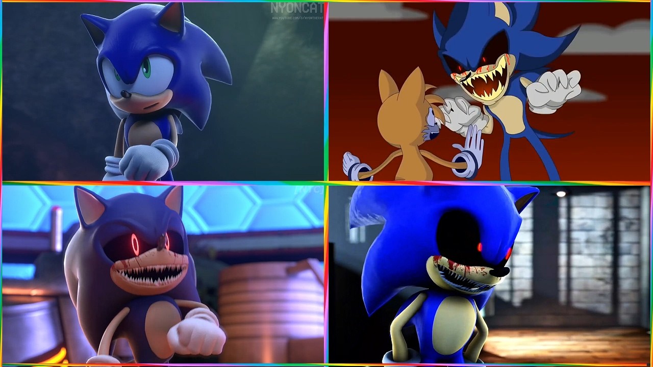 Sonic vs Sonic.exe 😱 | Coffin Dance Animation (AI 3D)