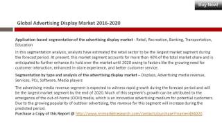 Advertising Display Market Global Research and Analysis Report 2020