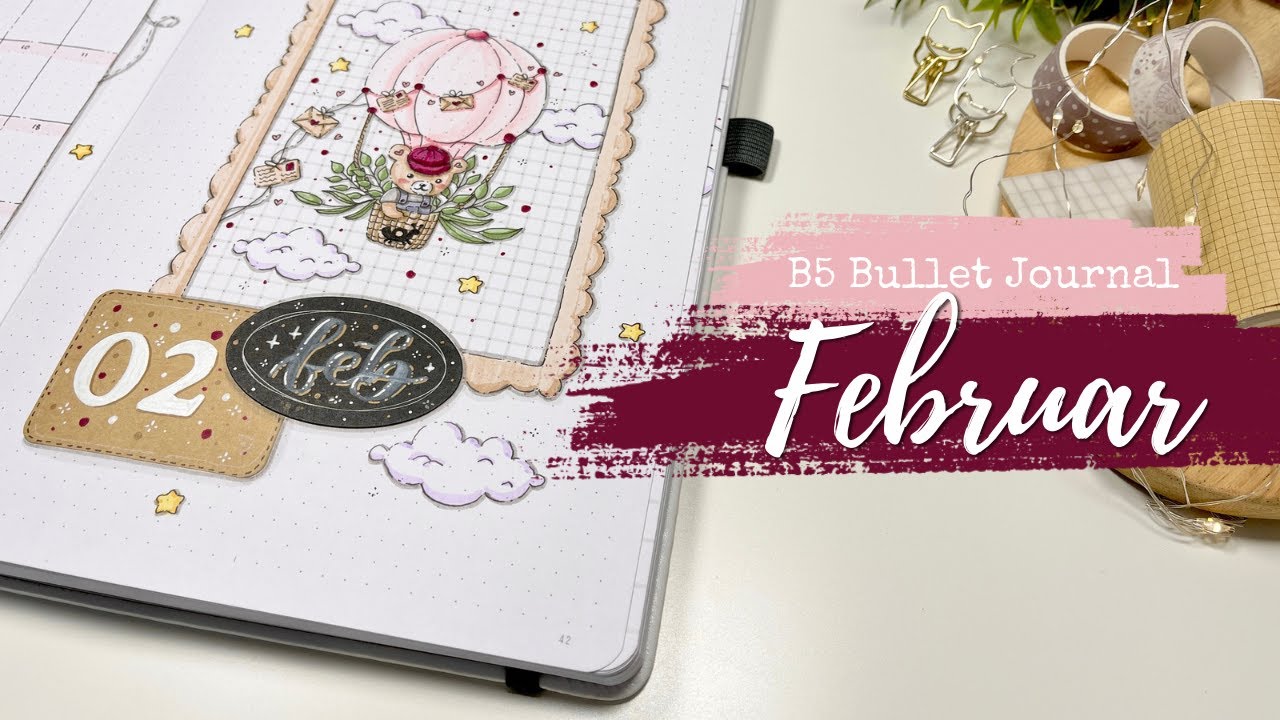 FEBRUAR Bullet Journal 💌🐻 Liebesbriefe & Valentinstag - Kawaii BuJo Theme - Bullet Journal Deutsch