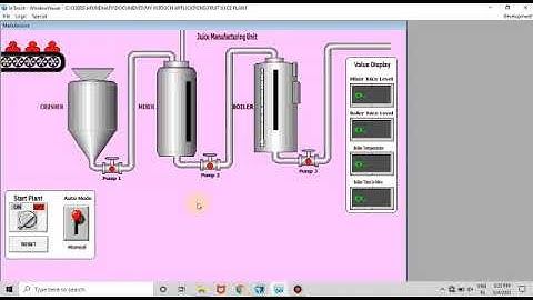 SCADA project | Fruit Juice Manufacturing | Part 1: Manufacturing Unit
