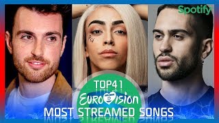 Eurovision 2019 - TOP41 Most Streamed Songs On Spotify This Week | #ESC2019