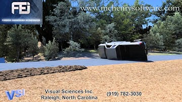 2011 msmac3D simulation of a Pickup truck rollover accident