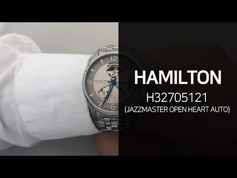 해밀턴 H32705121 JAZZMASTER 오픈하트 샴페인골드 메탈시계 리뷰 영상 - 타임메카