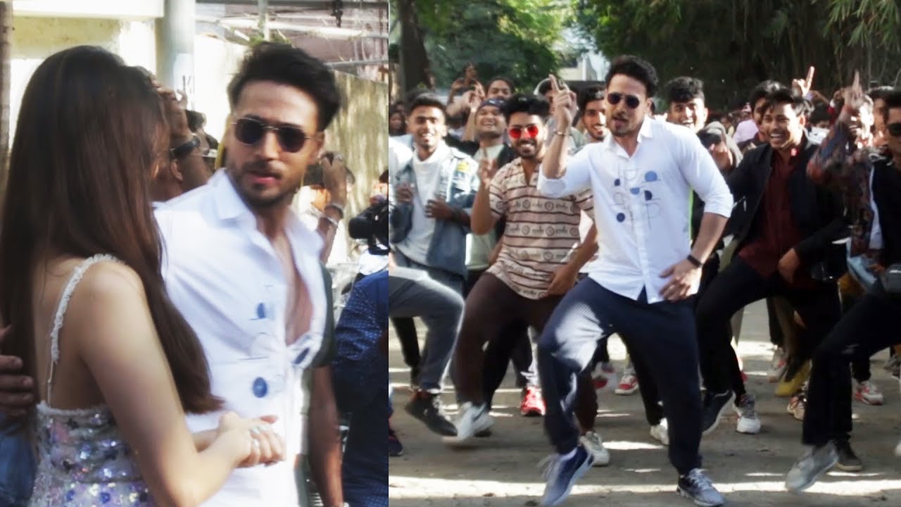 Tiger Shroff Dances On DUS BAHANE In Middle Of The Road BAAGHI 3 