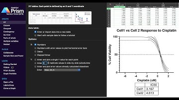 GraphPad Prism 10 - IC50 from MTT Viability Assay