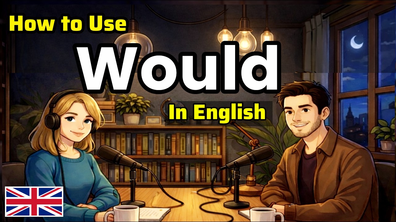 Would Text Learn How to Use Would in English | Easy Podcast for Real Conversations ...