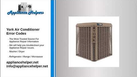 York Air Conditioner Error Codes
