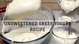 Unsweetened Greek Yogurt Recipe - How To Make Healthy Greek Yogurt(Sugar Free)