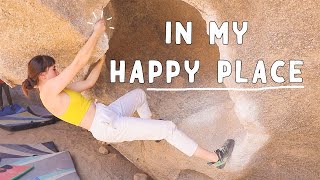 i climb VERY hard in this one (bishop bouldering)