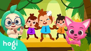 five little monkeys pinkfong hogi dance dance nursery rhymes hogi kids songs