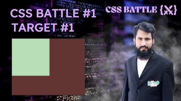 CSS Battle Target 1 | Simply Square | Css Battle Challenges | Css Battle Tutorial