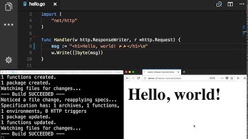 Live-reload demo in Fission.io - an open source, Kubernetes native serverless framework