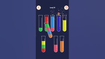 🌊 Satisfying Water Sort Puzzle  Level 31 🤯( Most Relaxing Gameplay) #shorts #watersort #puzzle
