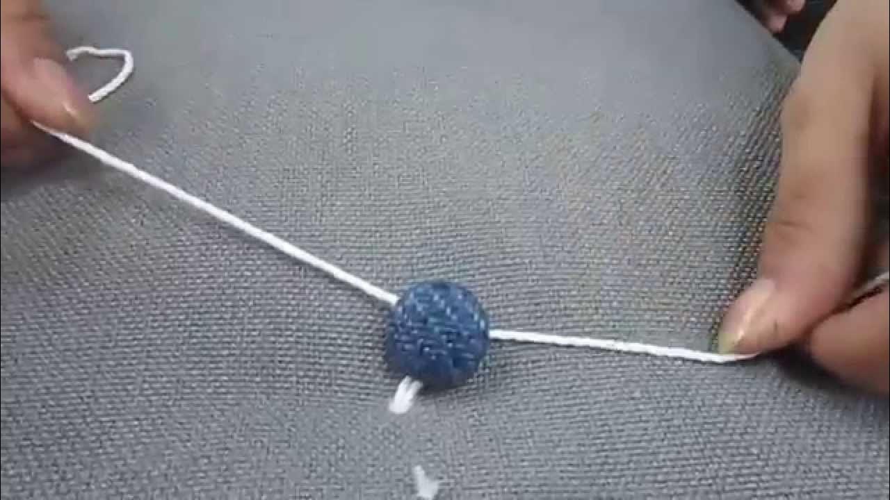 How to fit button in pillow or cushion YouTube