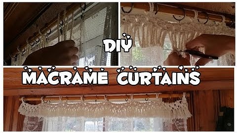 DIY macrame curtains decoration tutorials