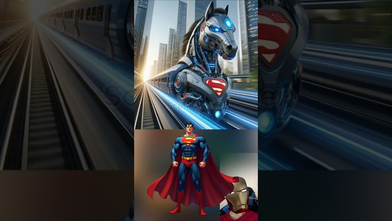 Superheroes Transform Into Horse Robot Trains?! 🐎🚂🔥 🐎🚂🔥Marvel&DC-All Characters